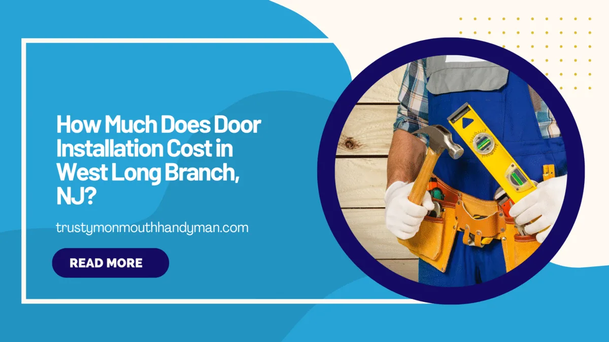Interior door being installed in a West Long Branch NJ home
