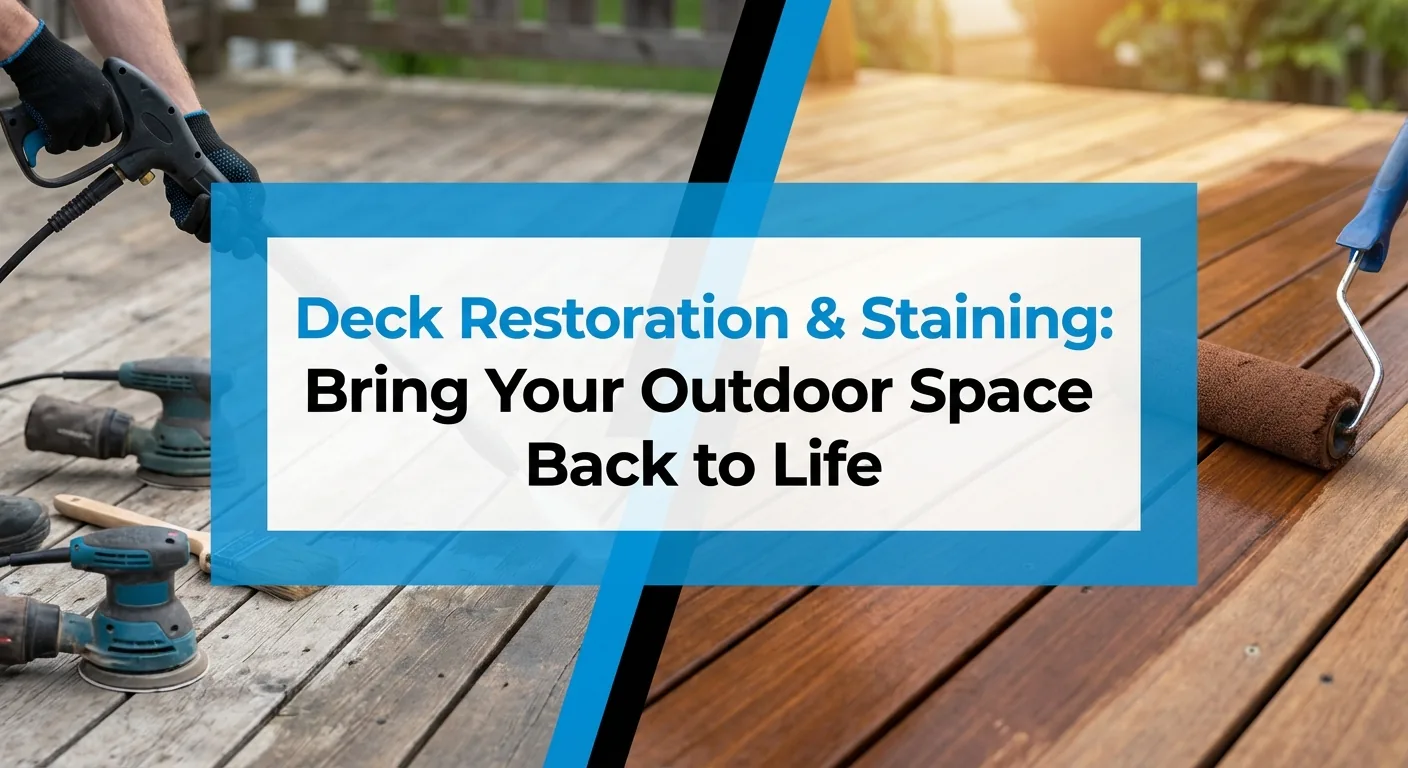 Deck restoration staining bring your outdoor space back to life title