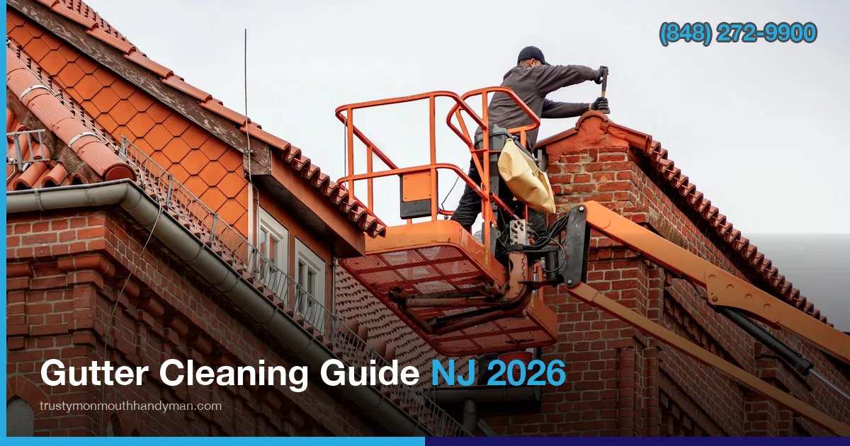 Gutter cleaning before summer storms in Monmouth County NJ