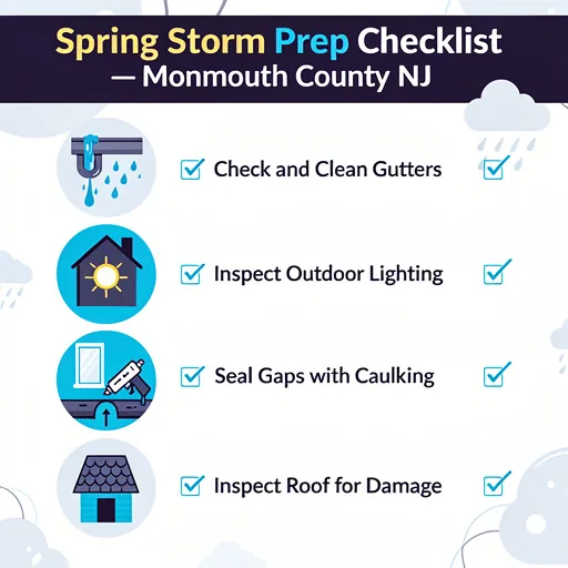 Spring storm prep checklist for Monmouth County NJ homes