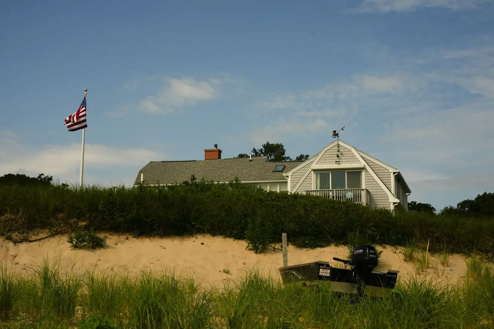 Beach cottage near dunes