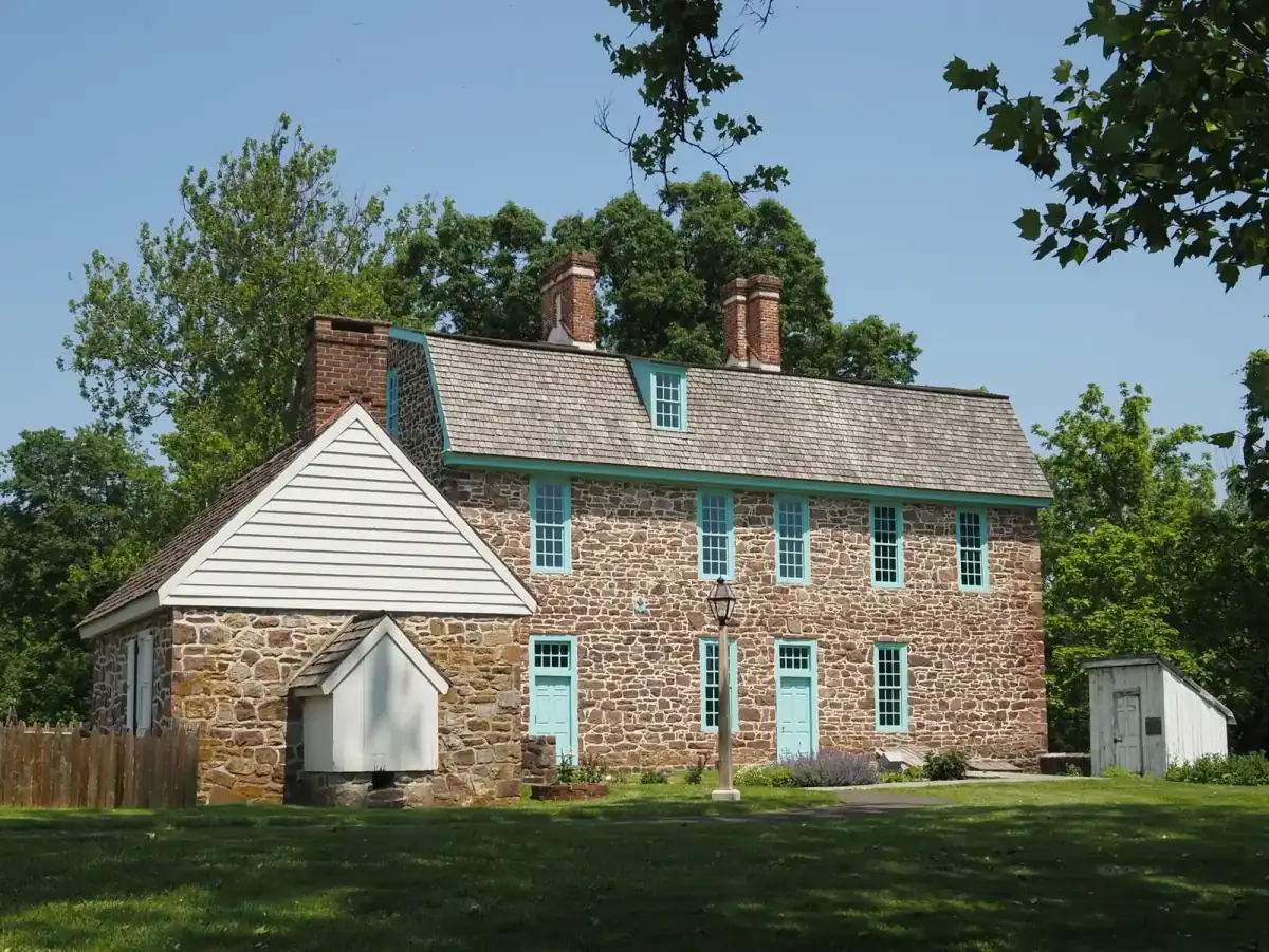 Historic brick colonial house