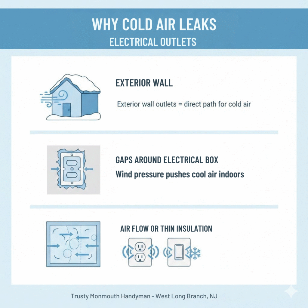 Why Cold Air Leaks Electrical Outlets