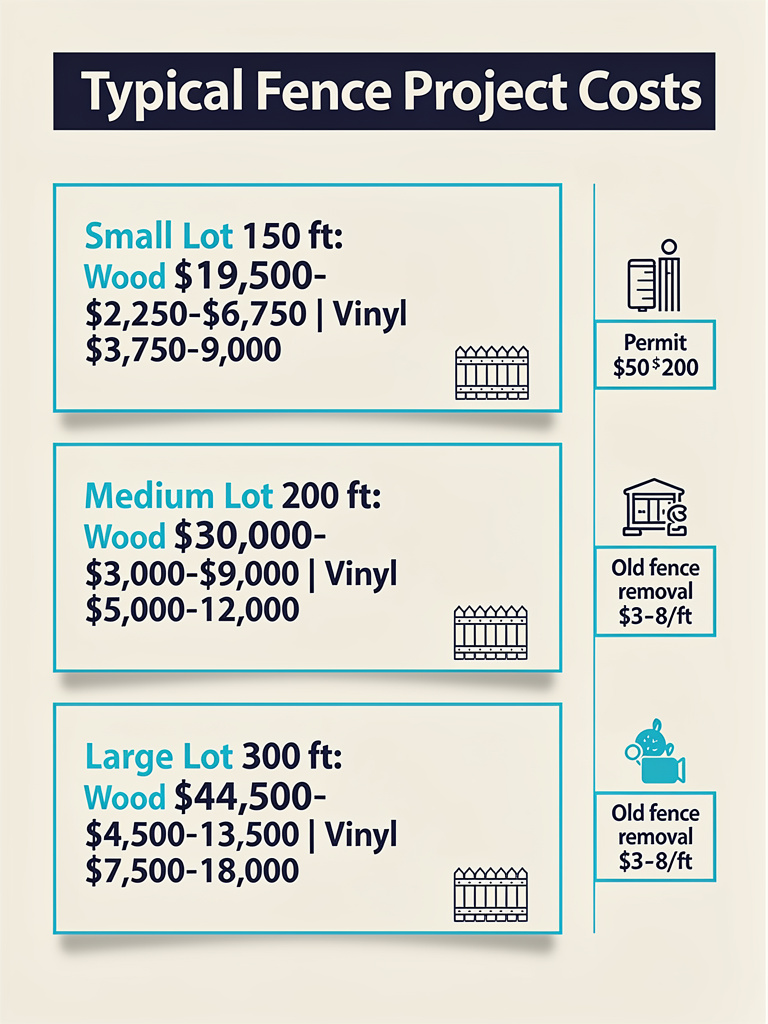 Typical Fence Project Costs Infographic