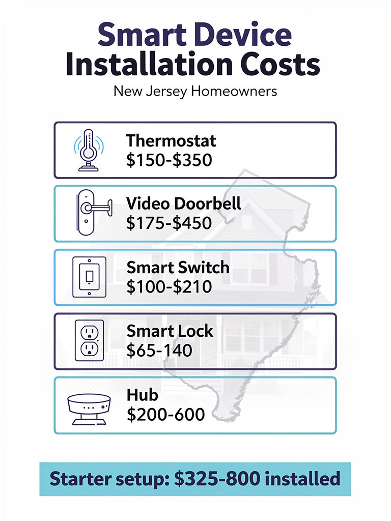 Smart Device Installation Costs Infographic