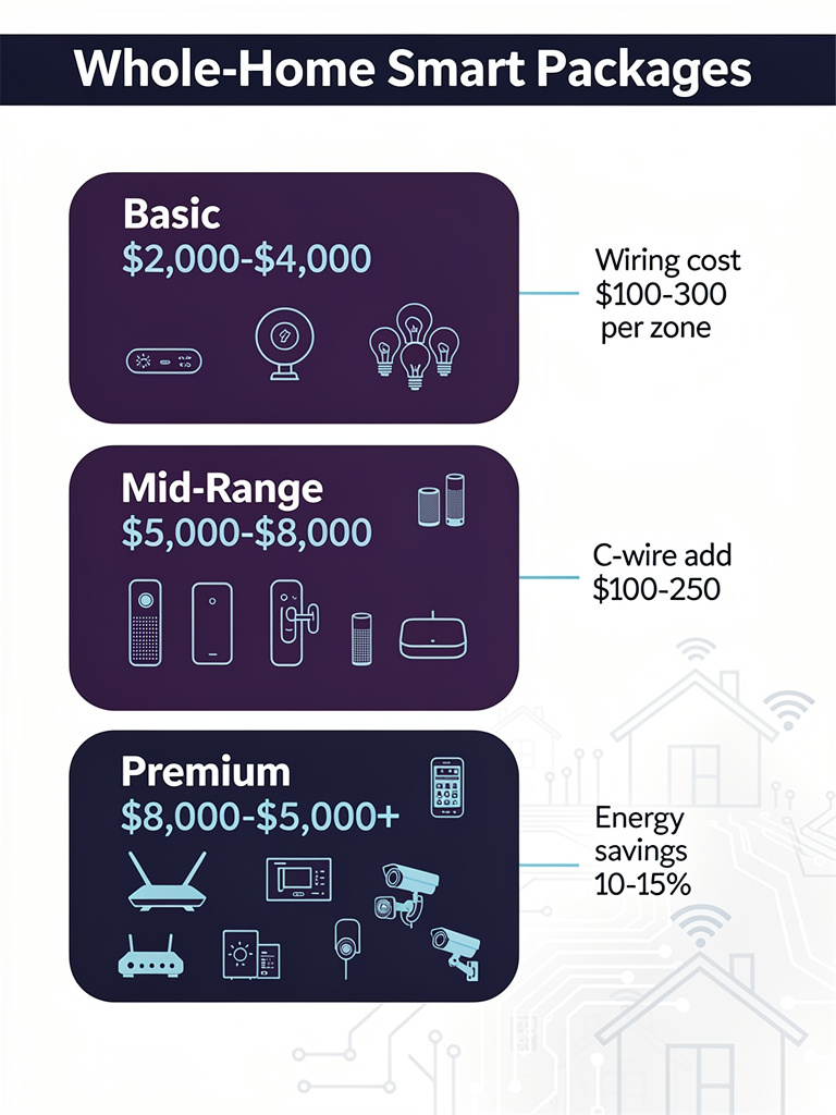 Whole-Home Smart Packages Infographic